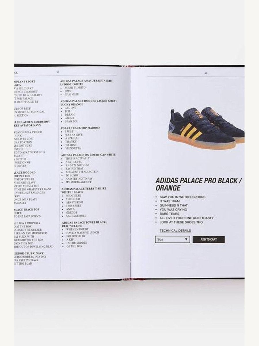 Palace Product Descriptions, The Selected Archive by Palace Skateboards (Book) | Fashion Book - Boutique Galleria