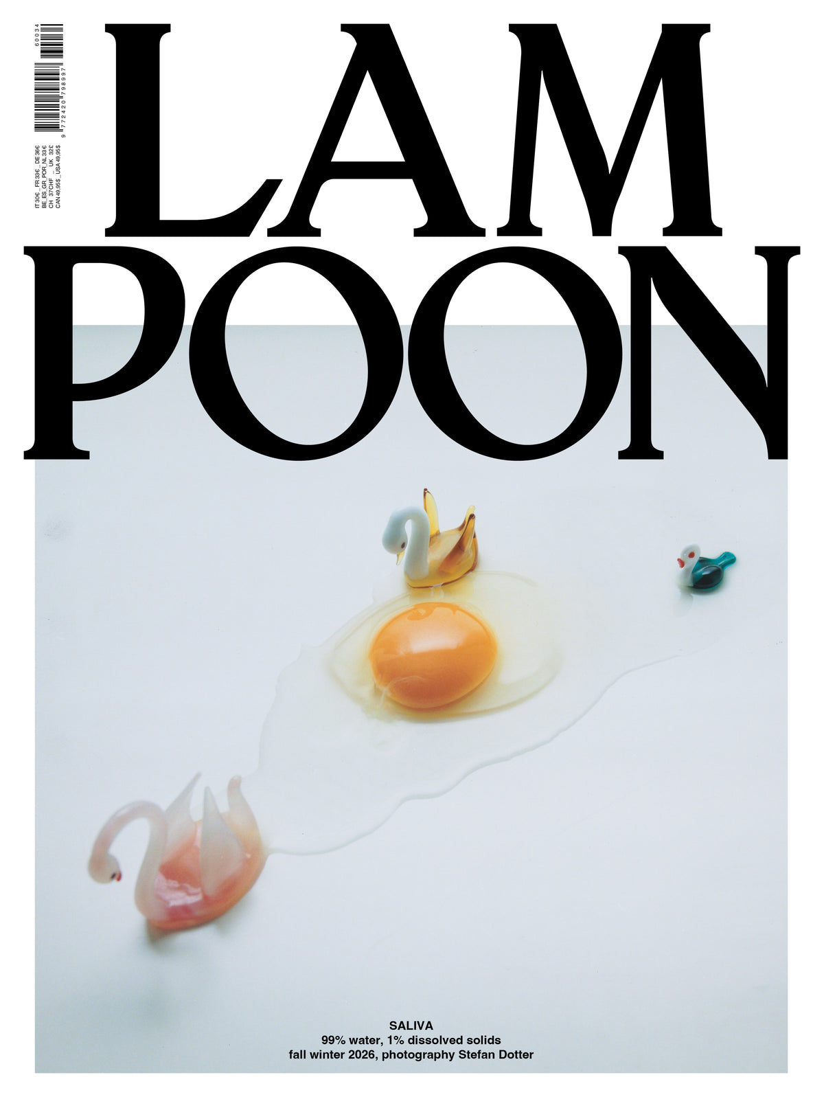 Lampoon Magazine (Issue 34, Lampoon SALIVA - Horny for Culture) — Independent Fashion, Art & Design Magazine