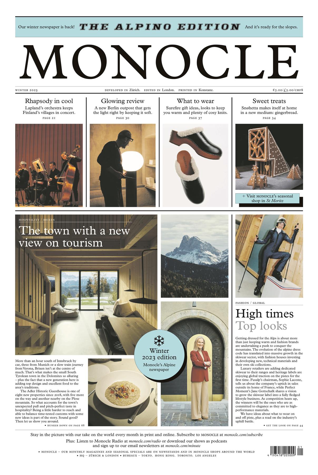 Monocle Alpino Newspaper