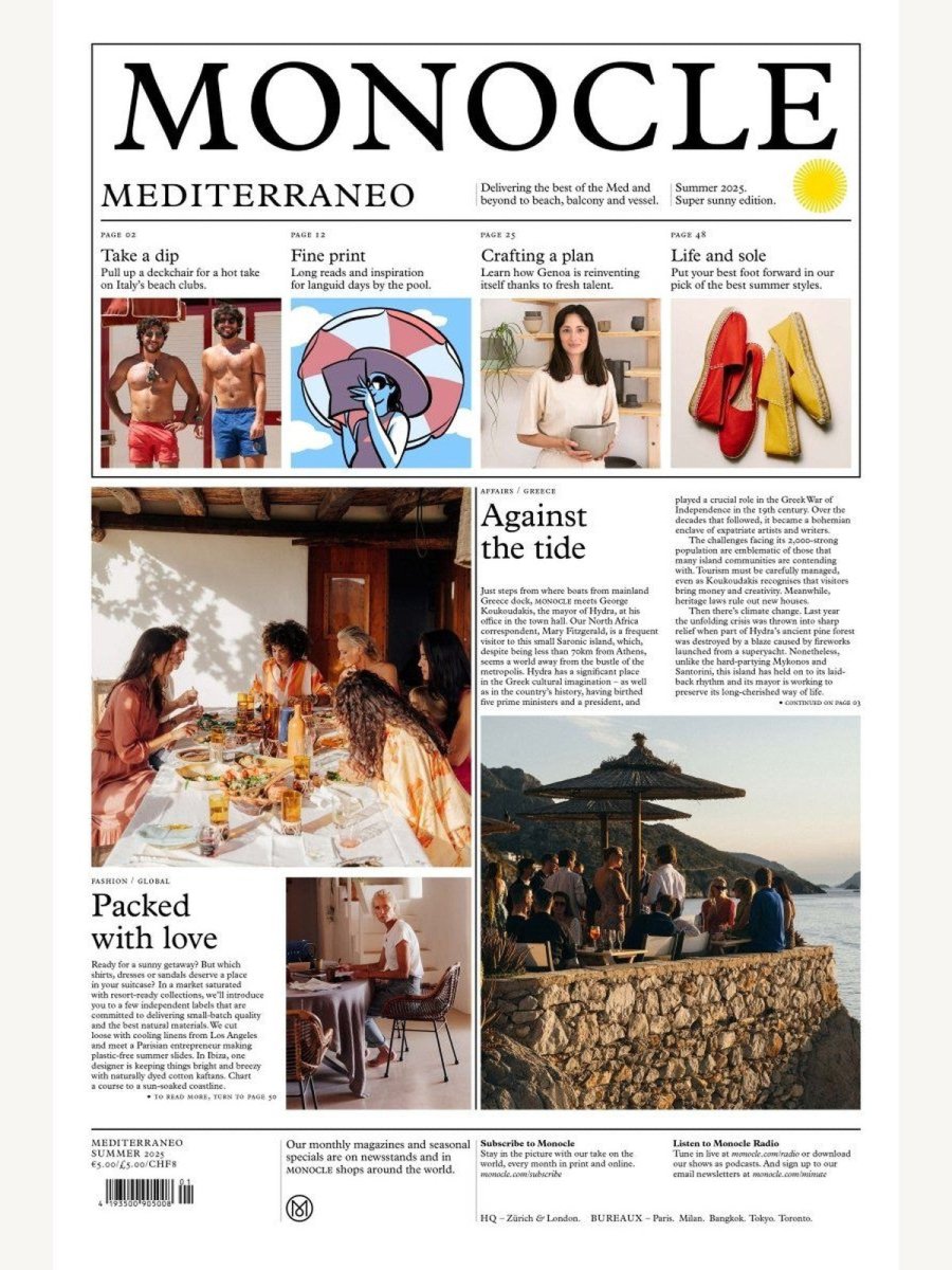 Monocle Mediterraneo Newspaper - Boutique Galleria